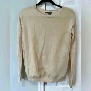 Vince Double Layer Sweater XS Women’s Cream Wool Silk Cashmere Long sleeve